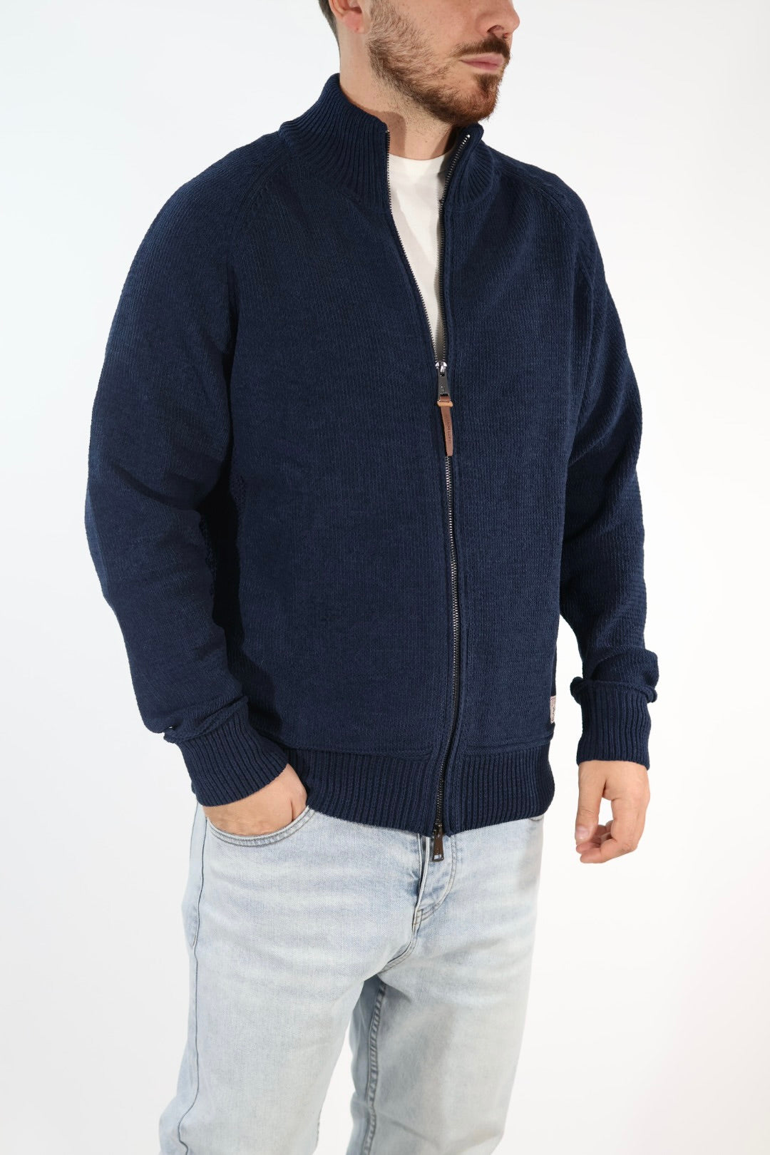 Cardigan 633 ciniglia full zip  GIANNI LUPO