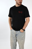 T shirt scritta ricamo 6192 J.W