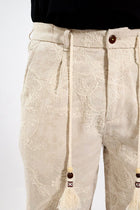 Pantalaccio paisley lino/cotone ricamato 281 BERNA