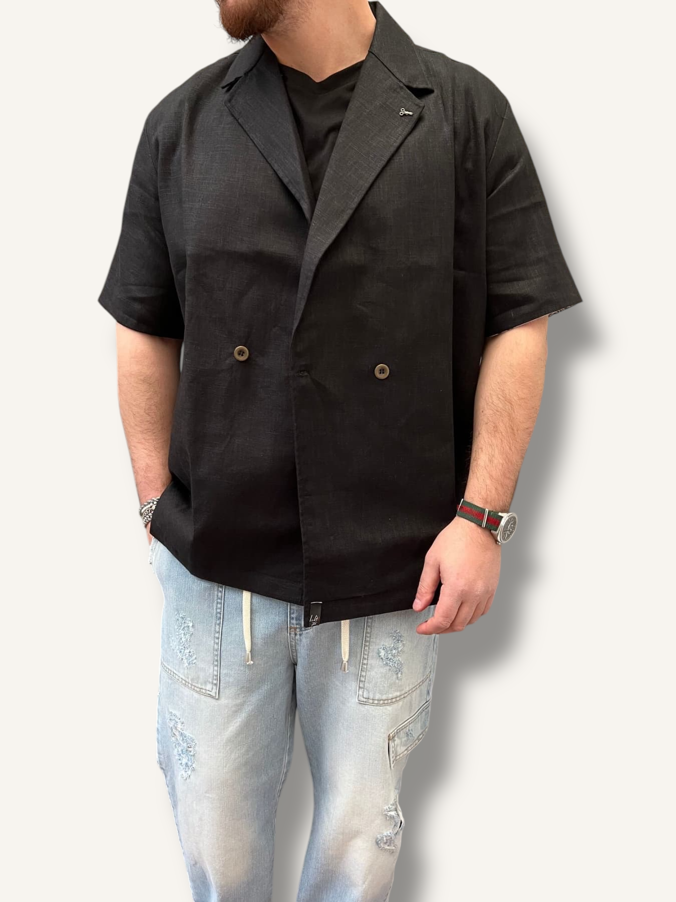 Giacca/camicia lino LOFT1