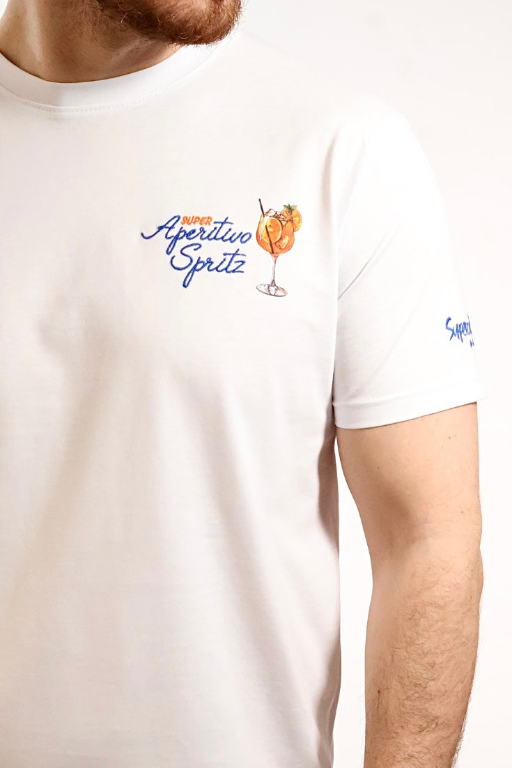 T-shirt ricamo super aperitivo  1901 SUPERCULTURE