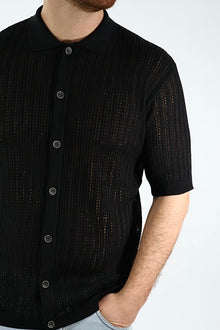Polo in maglia traforata casio 001 BL11