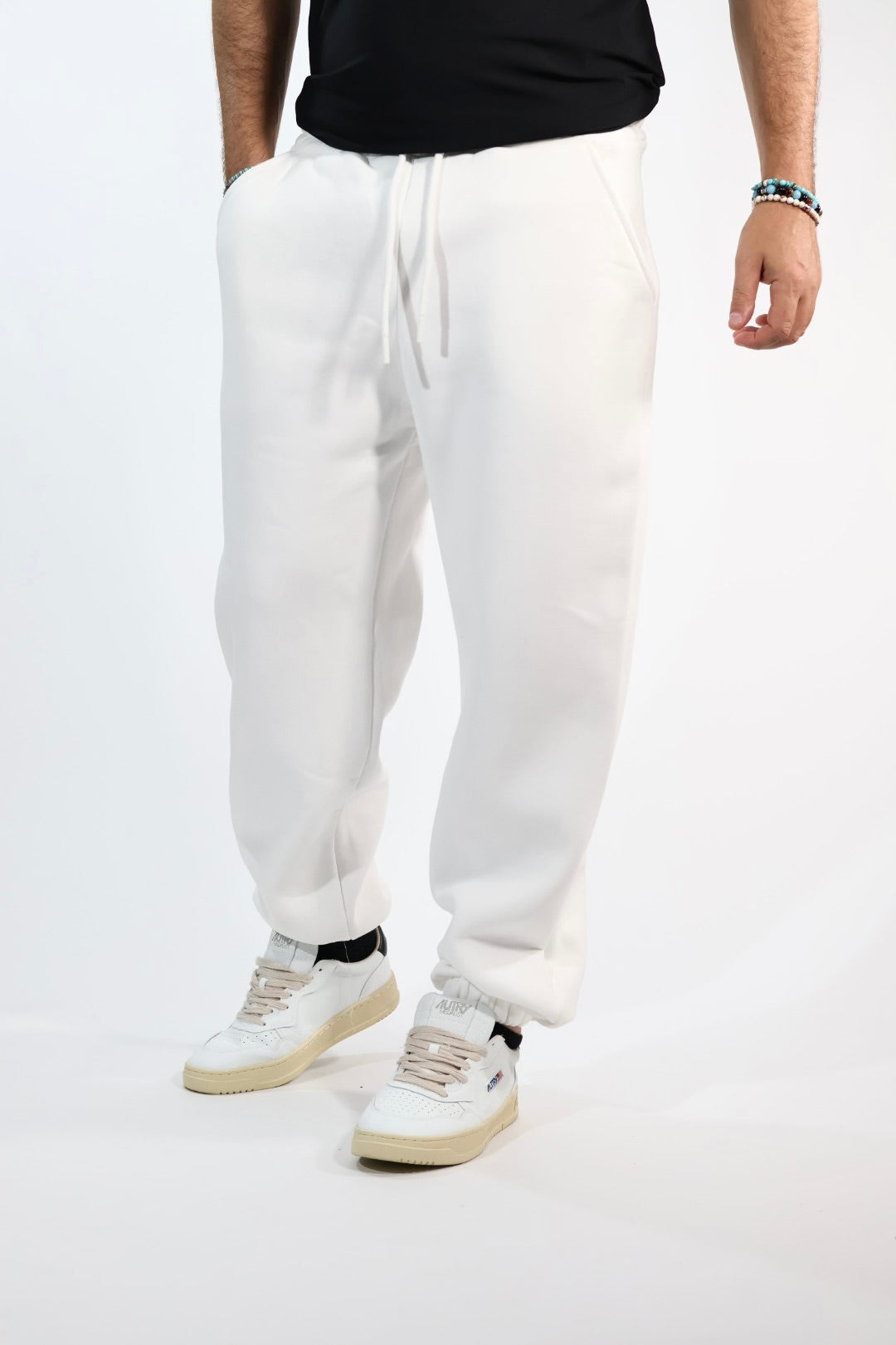 Pantalone 074-128 jogger bianco BERNA