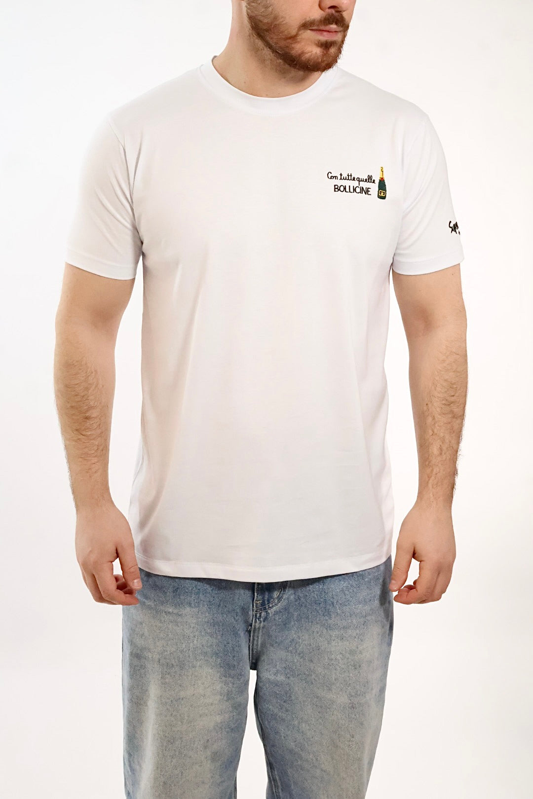 T-shirt ricamo con tutte quelle bollicine 1875 SUPERCULTURE