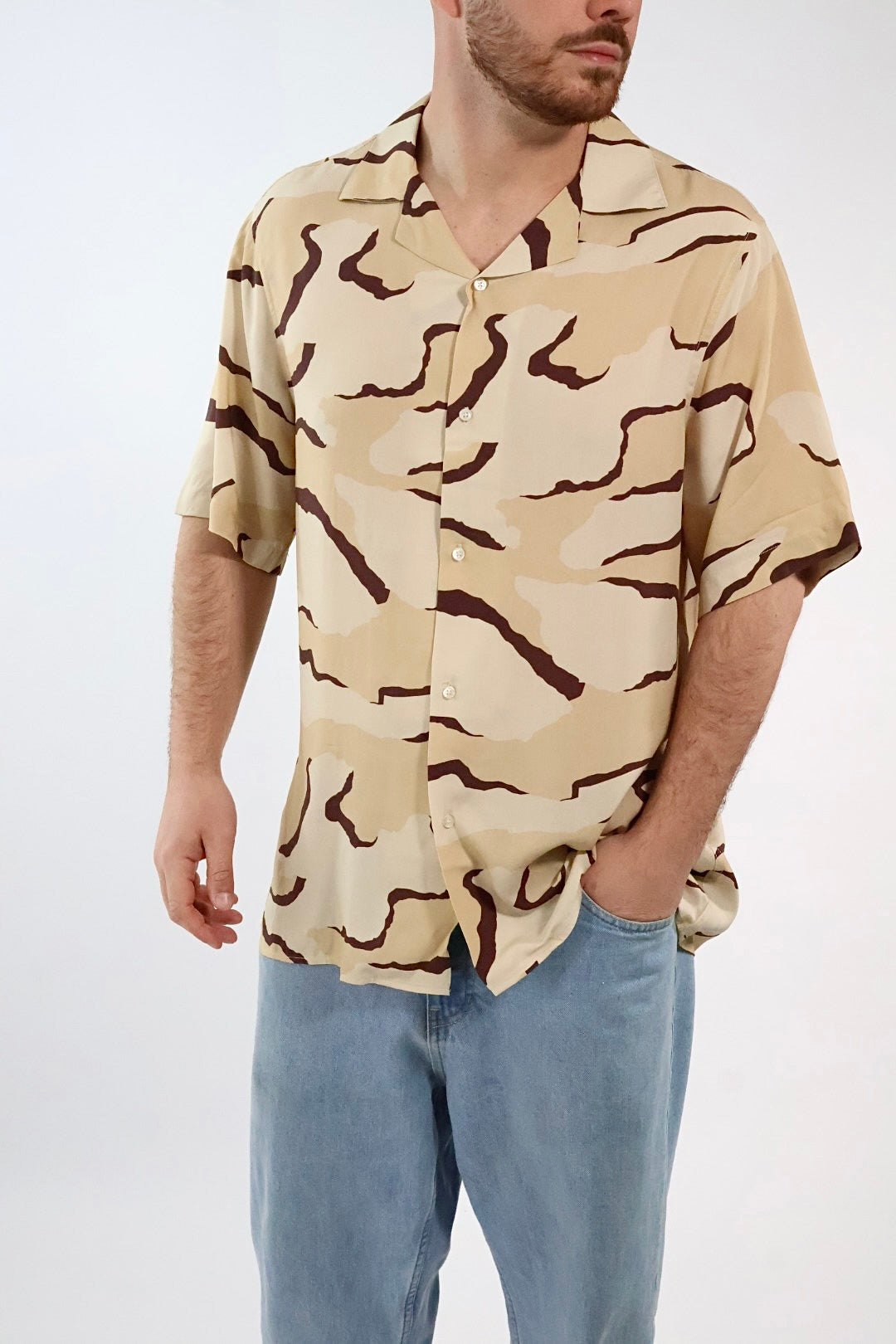 Camicia viscosa m/m C50 OVER-D