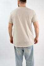 T-shirt girocollo misto lino 080 BL11