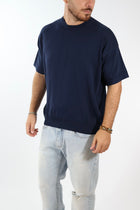 T shirt in maglia cropped over 432 BERNA
