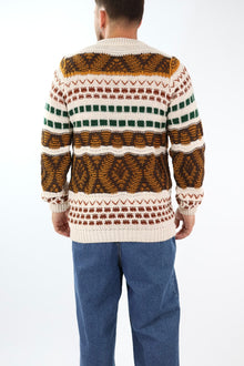 Maglione giro intarsio BW251430 BL11