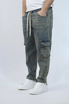 Pantalaccio denim cargo dubai BLACKSUNDAY