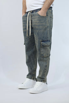Pantalaccio denim cargo dubai BLACKSUNDAY