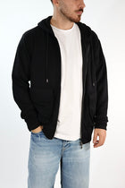 Felpa FI4400001 nero viscosa cappuccio zip BL11