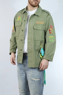 Overshirt ricami aztechi 282 BERNA