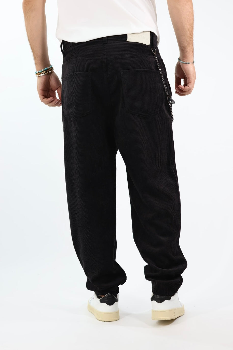 Pantalone velluto tapered fit P83 OVERD
