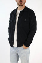 Cardigan 044 polo punto milano nero BERNA