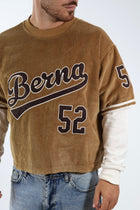 T-shirt baseball cropped velluto 364 BERNA