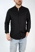 Camicia lino/cotone collo coreana C25 OVER-D