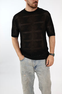 T shirt in maglia traforata 506 J.W