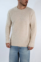 Maglione MACOMER17 ecru giro bouclé BL11