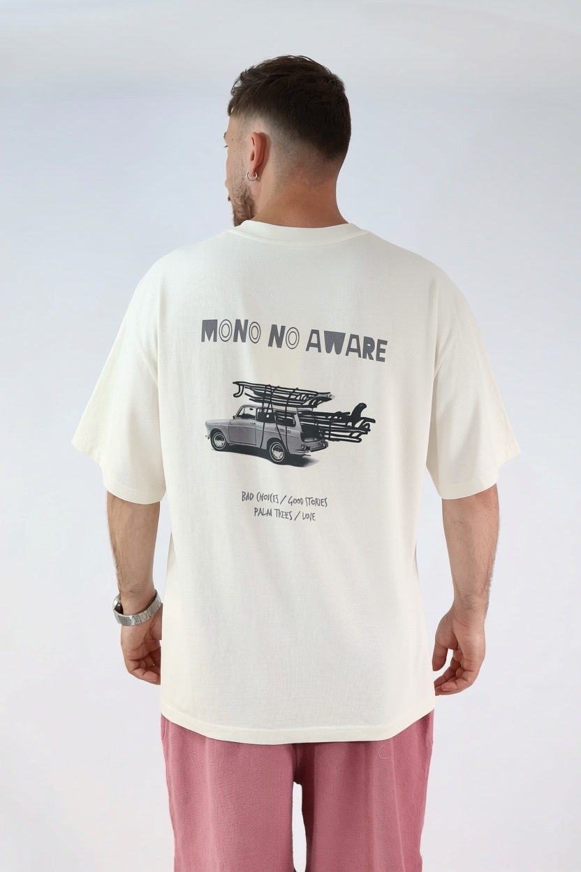 T shirt car surf  MONO NO AWARE