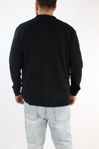 Cardigan 044 polo punto milano nero BERNA