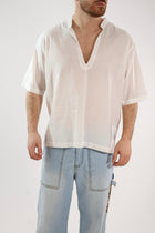 Camicia m/m scollo V boxy fit  C70 OVER-D