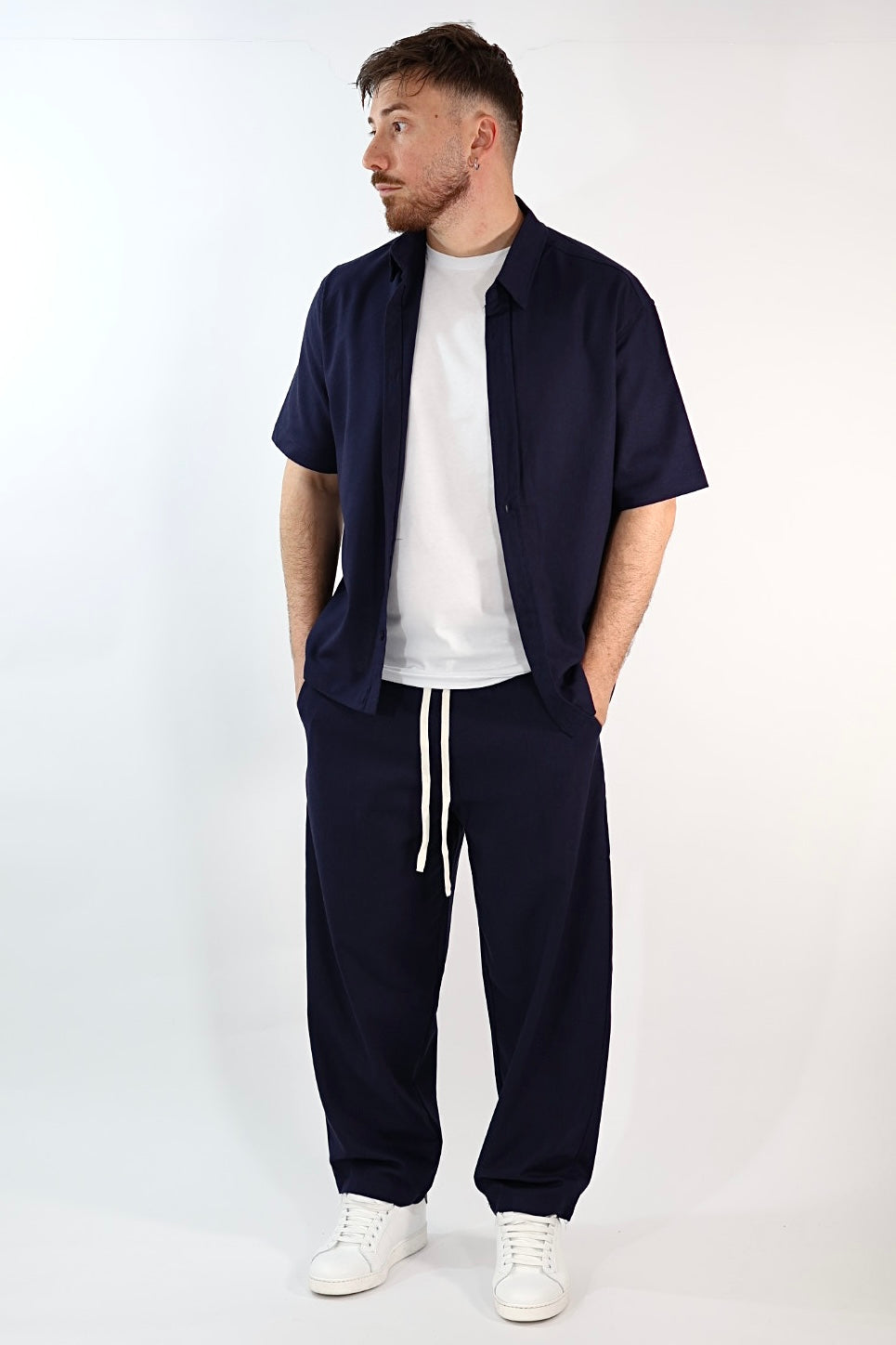Completo lino camicia+pantalone  1046 J.W