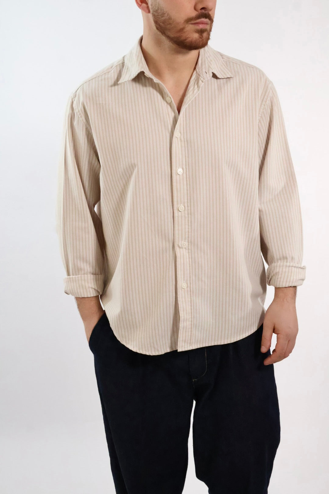 Camicia righe Oxford 696 ONLY E SONS