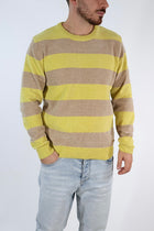 Maglione 635 ciniglia girocollo righe  GIANNI LUPO