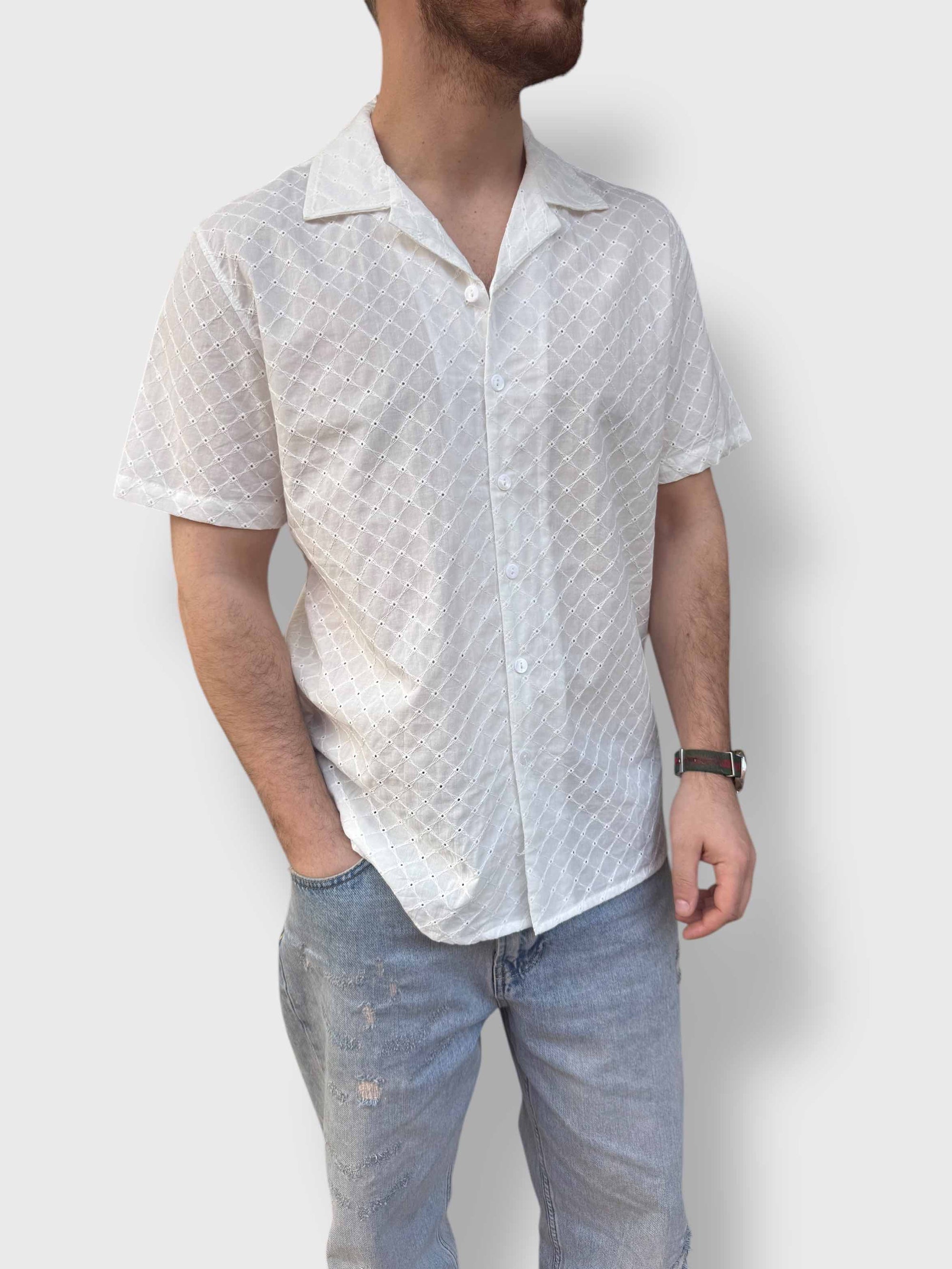 Camicia cotone sangallo GIANNI LUPO