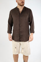 Camicia lino collo coreana 250 BERNA