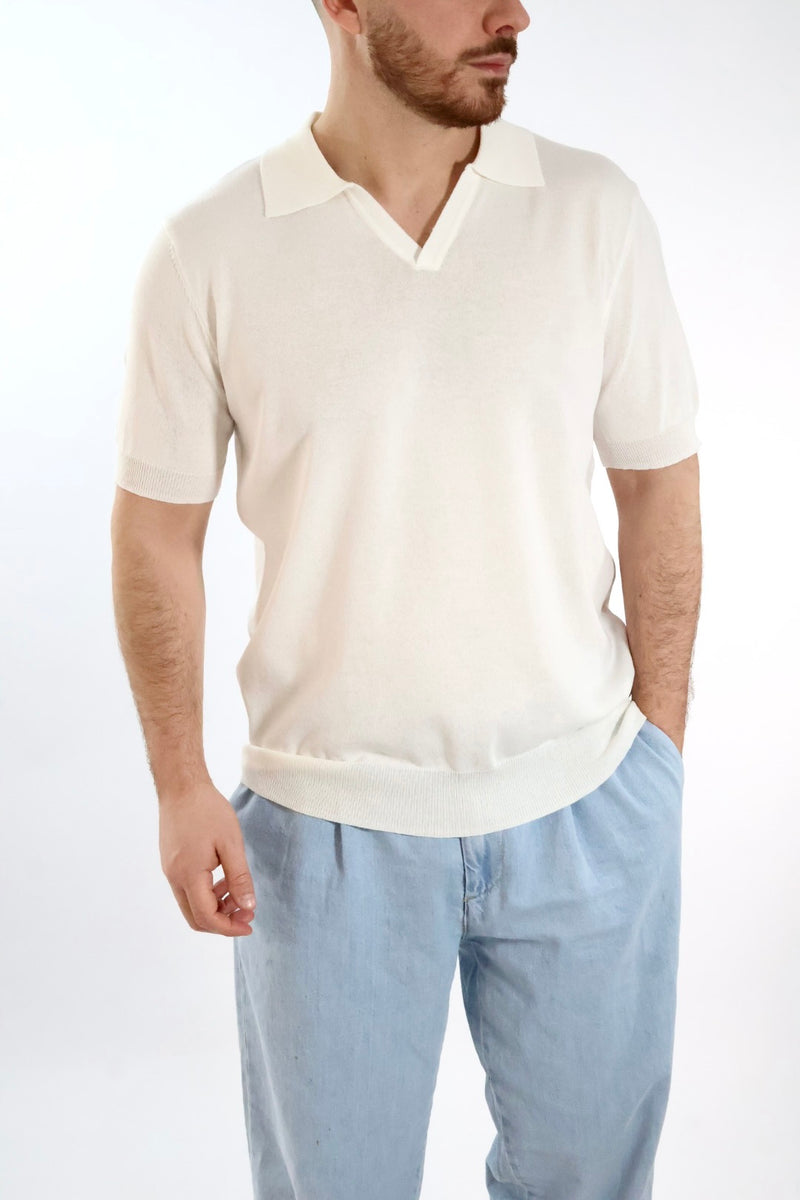 Polo in maglia lino/viscosa 338  LANDEK