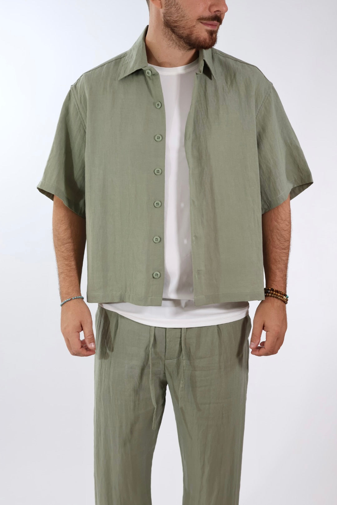 Camicia m/m tencel/lino 420 BERNA