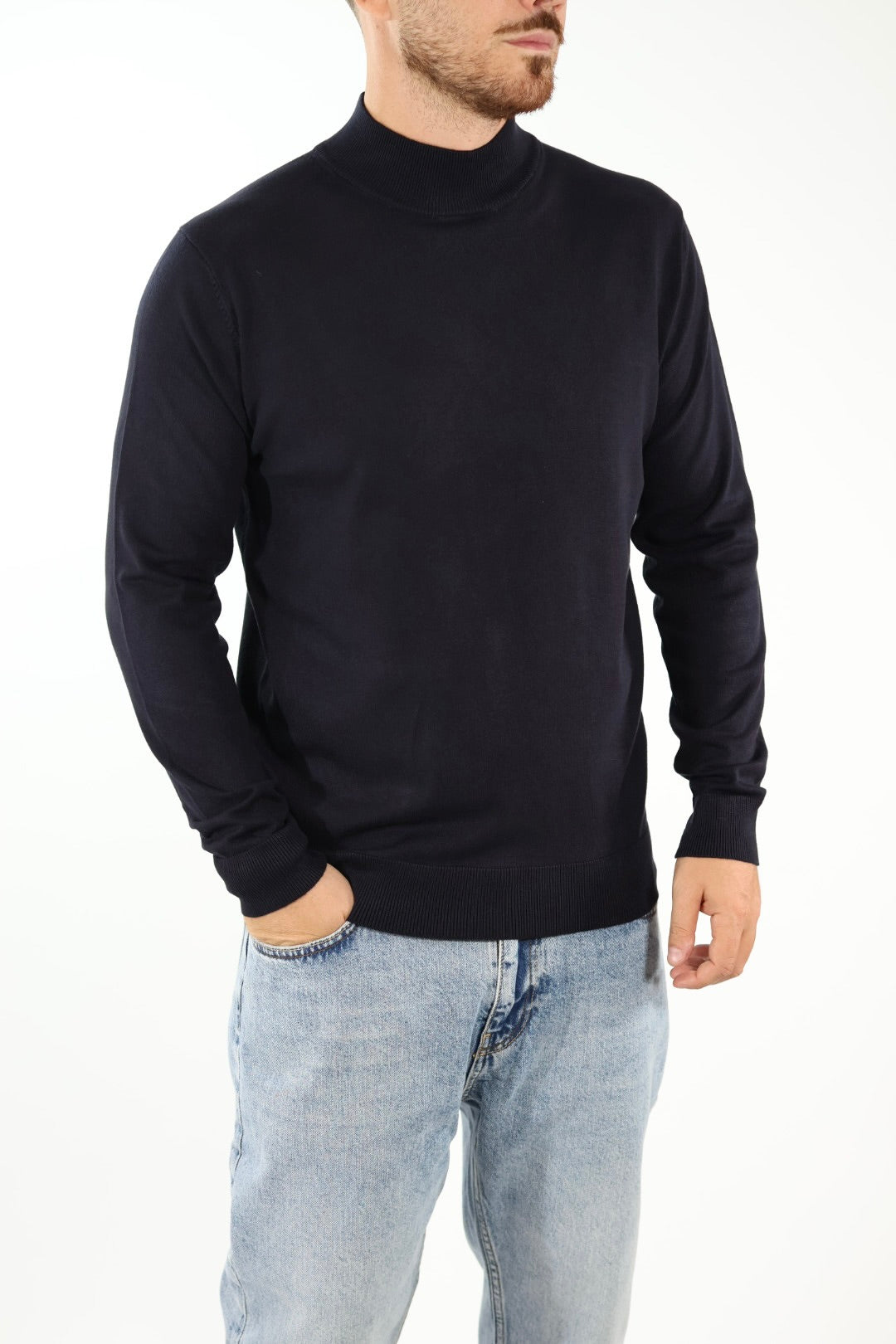 Lupetto  viscosa navy 042 BERNA