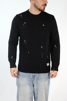 Maglione 5615 lana strappi GIANNI LUPO