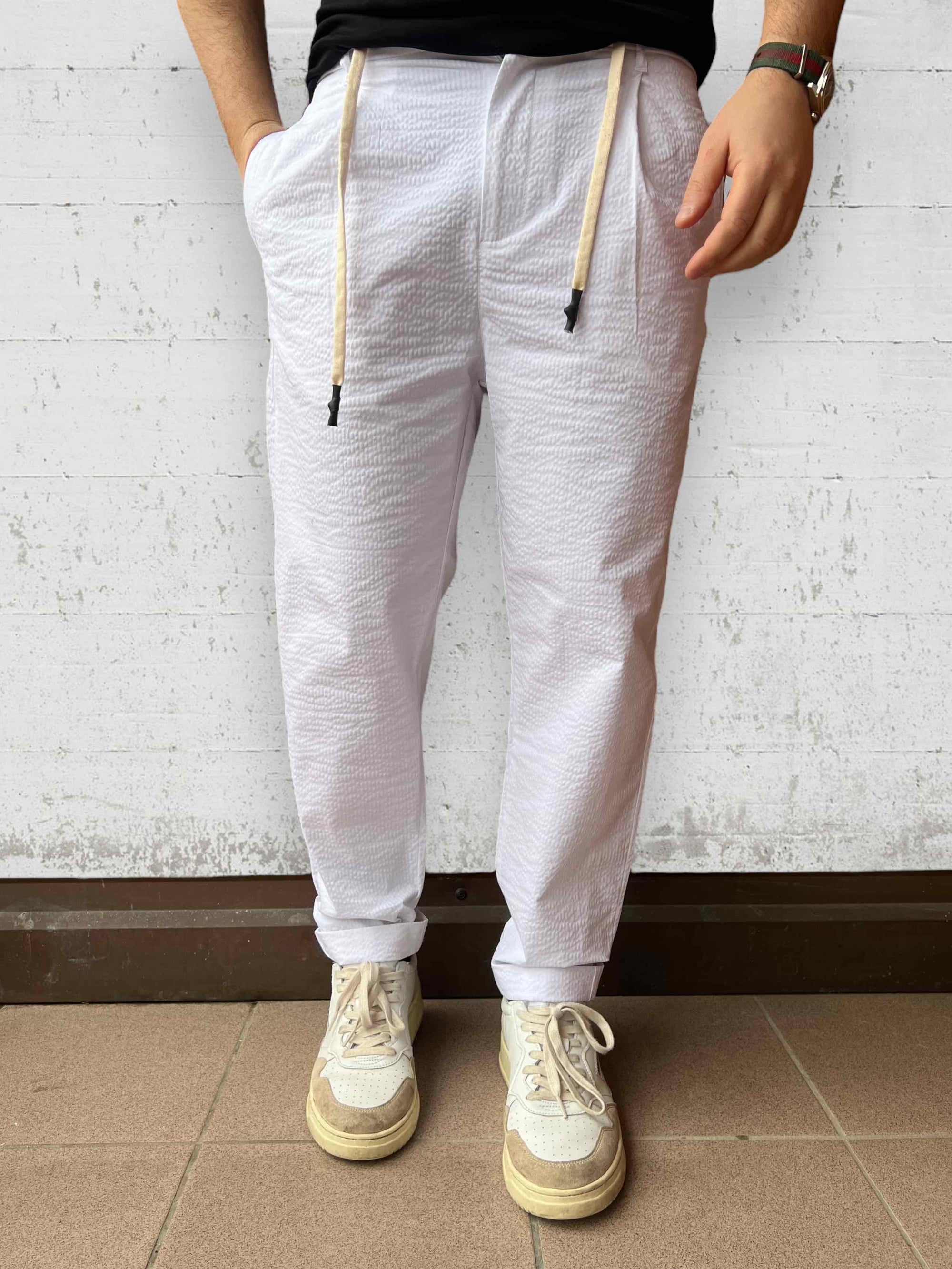 Pantalone goffrato BL11