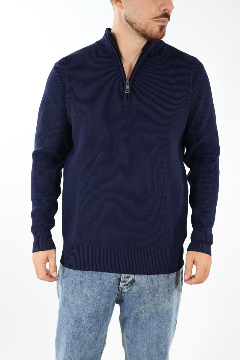 Maglioncino M70 lupetto zip Blu OVERD