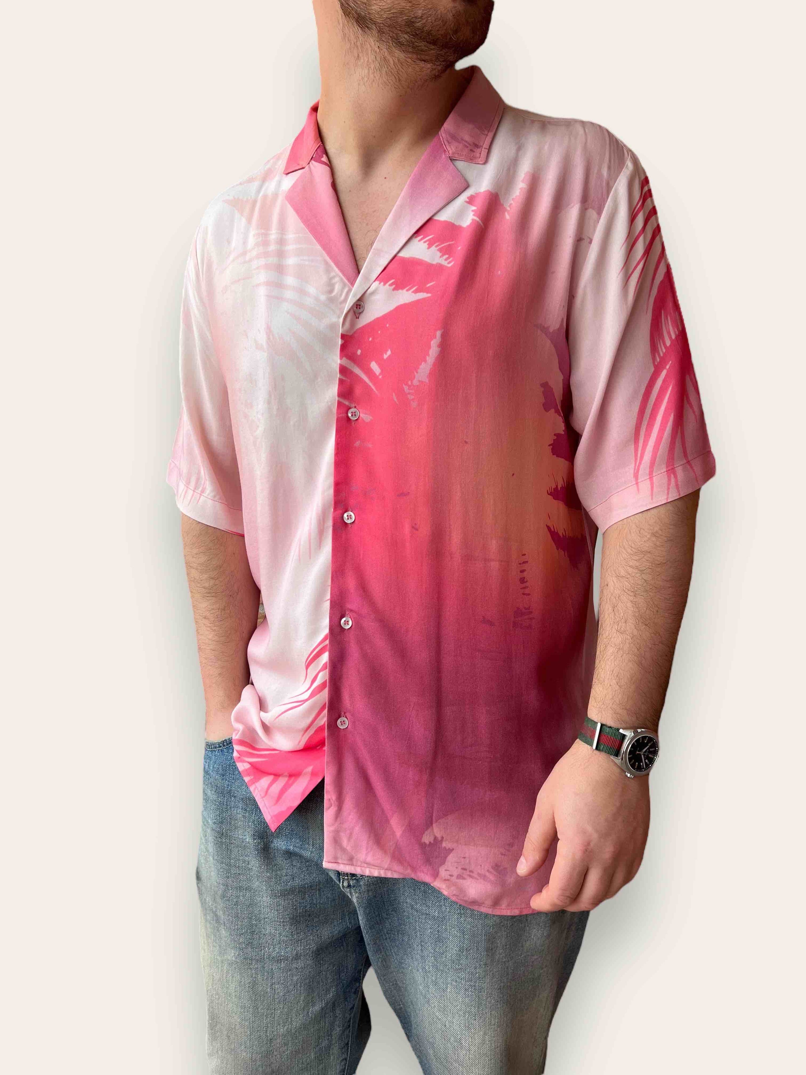 Camicia fantasia viscosa manica corta WHY NOT BRAND