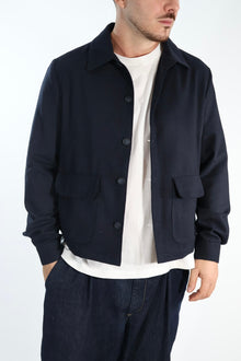 Overshirt gb446425 misto lana BL11