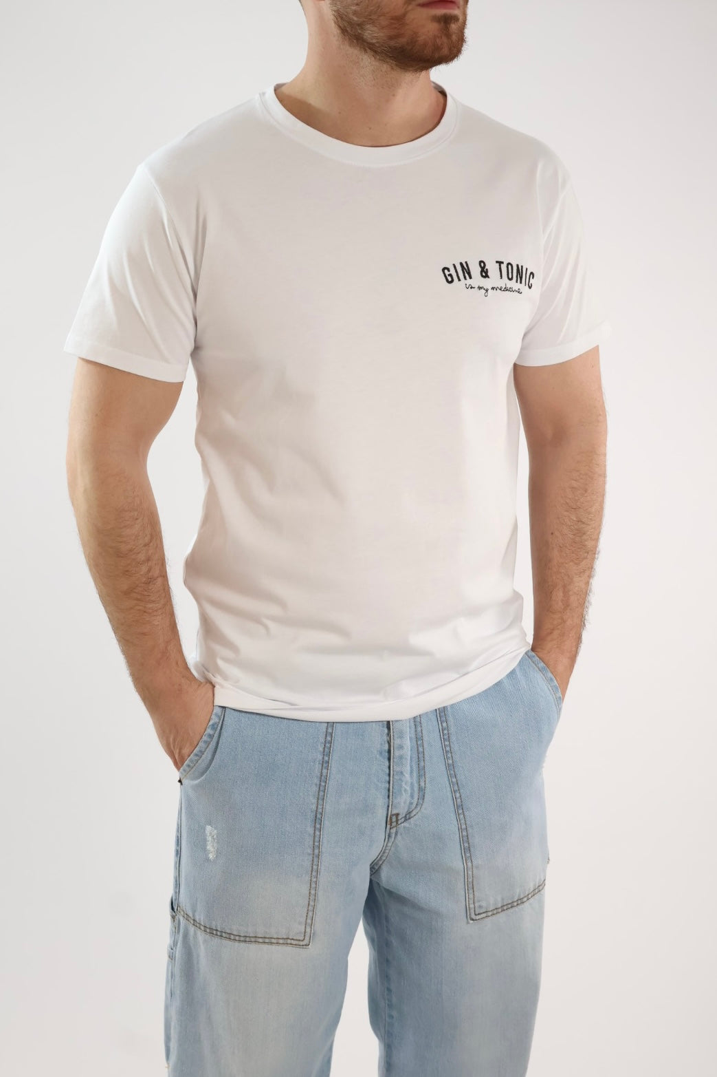 T-shirt ricamo gin & tonic 075 BERNA
