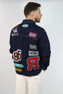 Giacca denim patch boxy 228 BERNA