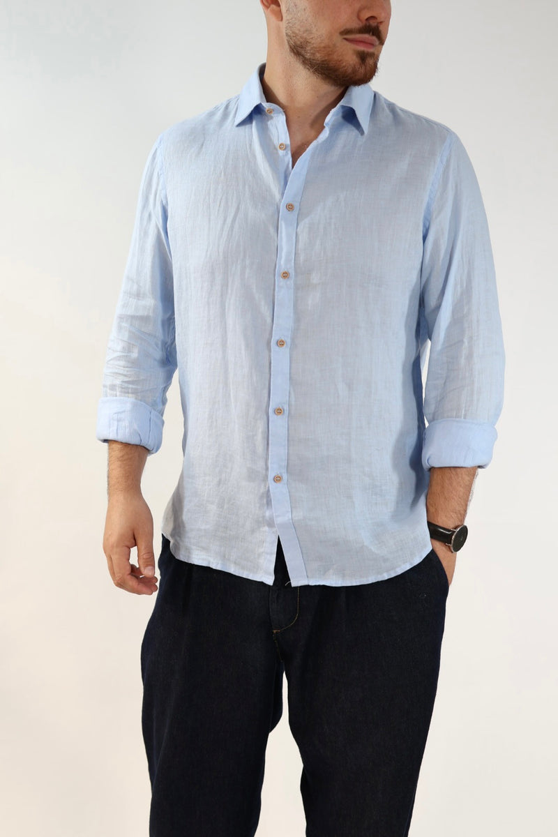 Camicia french puro lino  lin22 WHY NOT BRAND