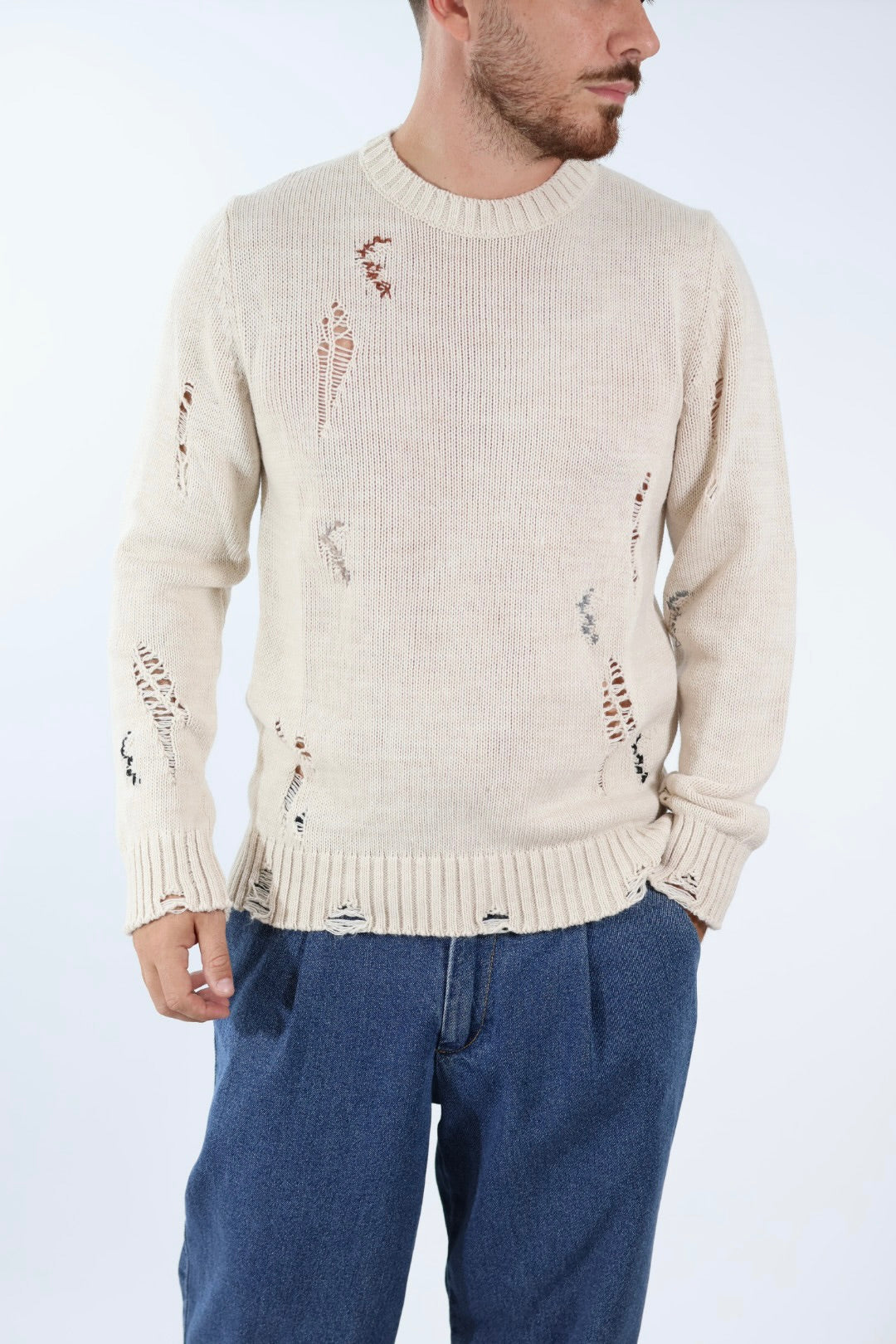 Maglione puntacci rotture  BW977128 BL11