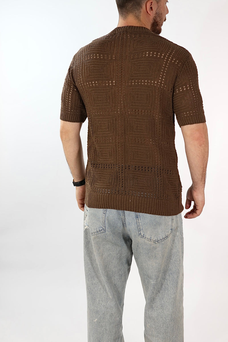 T shirt in maglia traforata 506 J.W