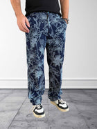 Pantalone ricamo floreale 126 BERNA