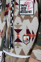 Giacca boxy azteco patch 366 BERNA