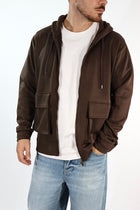 Felpa FI440162 moro viscosa cappuccio zip BL11