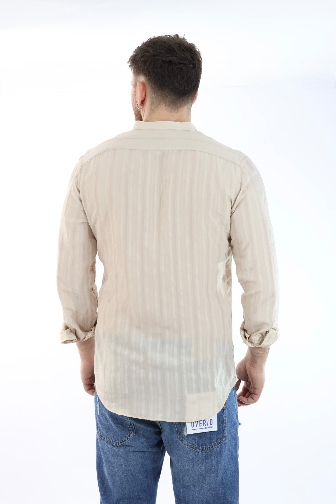 Camicia viscosa m/l collo coreana C57 OVER-D