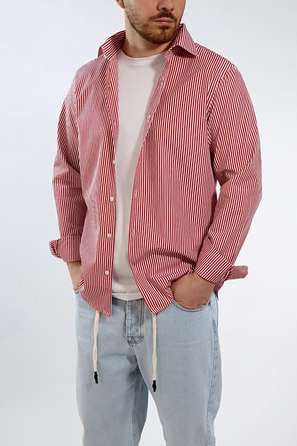 Camicia righe cotone  CR10  WHY NOT BRAND