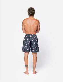 Costume flamingo black Saint Tropez TURKEY