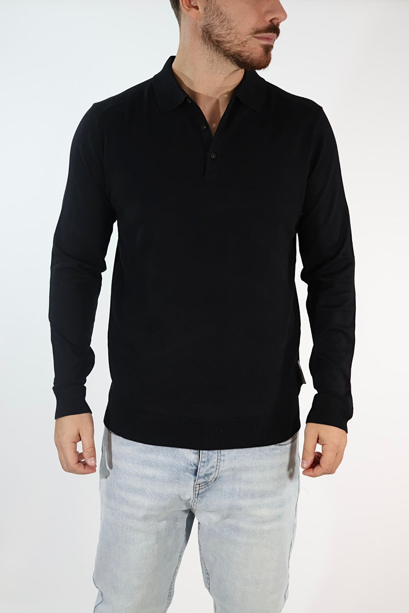 Polo 043 viscosa Nero BERNA